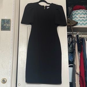 Calvin Klein black midi dress